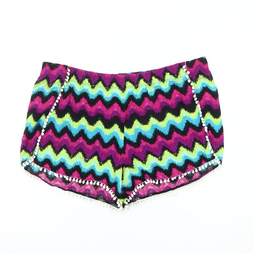 Papaya Women's Multicoloured Chevron Shorts Size 20