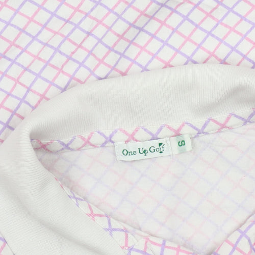 One Up Golf Men's Multicoloured Polo Shirt S