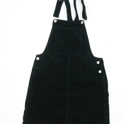 Casual Collection Black Corduroy Pinafore Dress