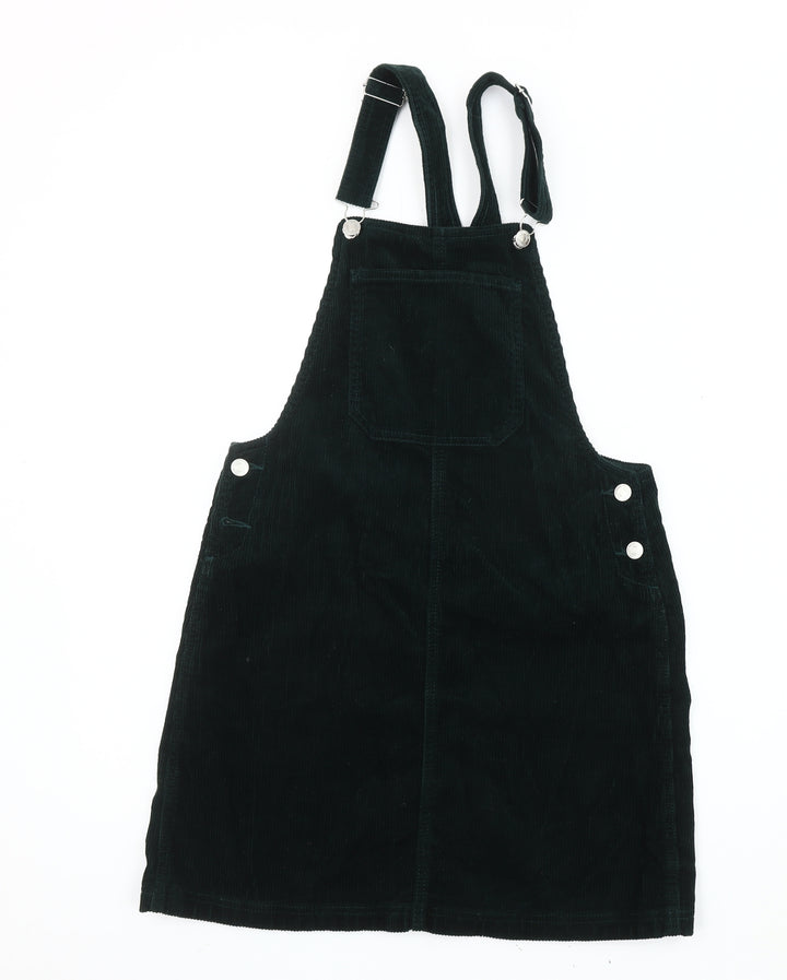 Casual Collection Black Corduroy Pinafore Dress