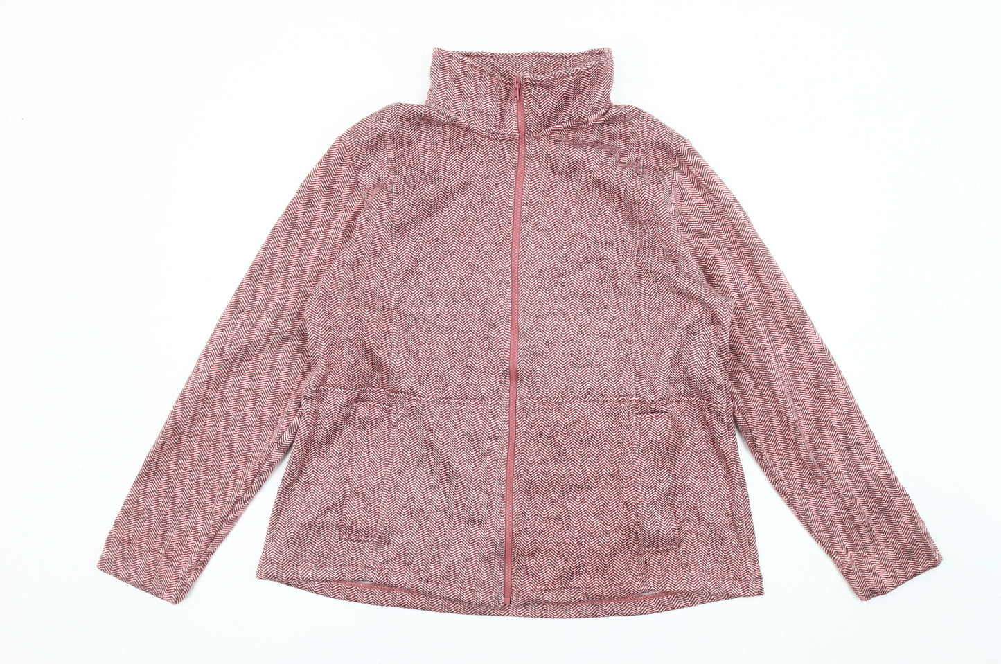 Lands' End Men's Pink XL Herringbone Jacket Casual