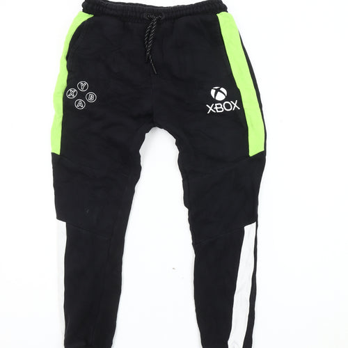Xbox Boys Black Gaming Joggers, Size 11-12, Casual Cotton Blend