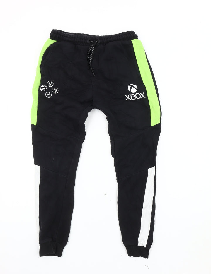 Xbox Boys Black Gaming Joggers, Size 11-12, Casual Cotton Blend