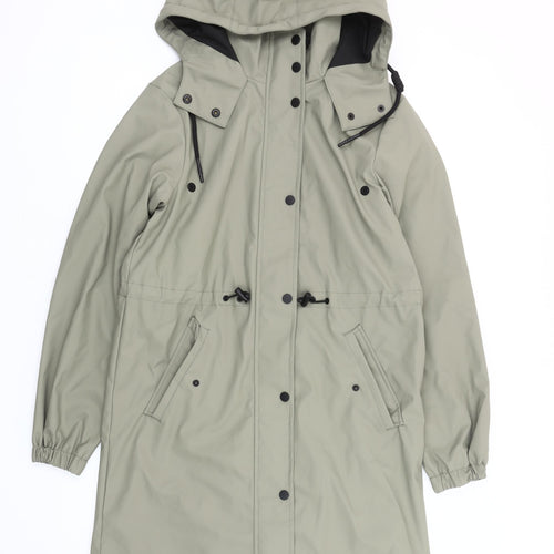 F&F Men's Green Waterproof Parka Jacket XS