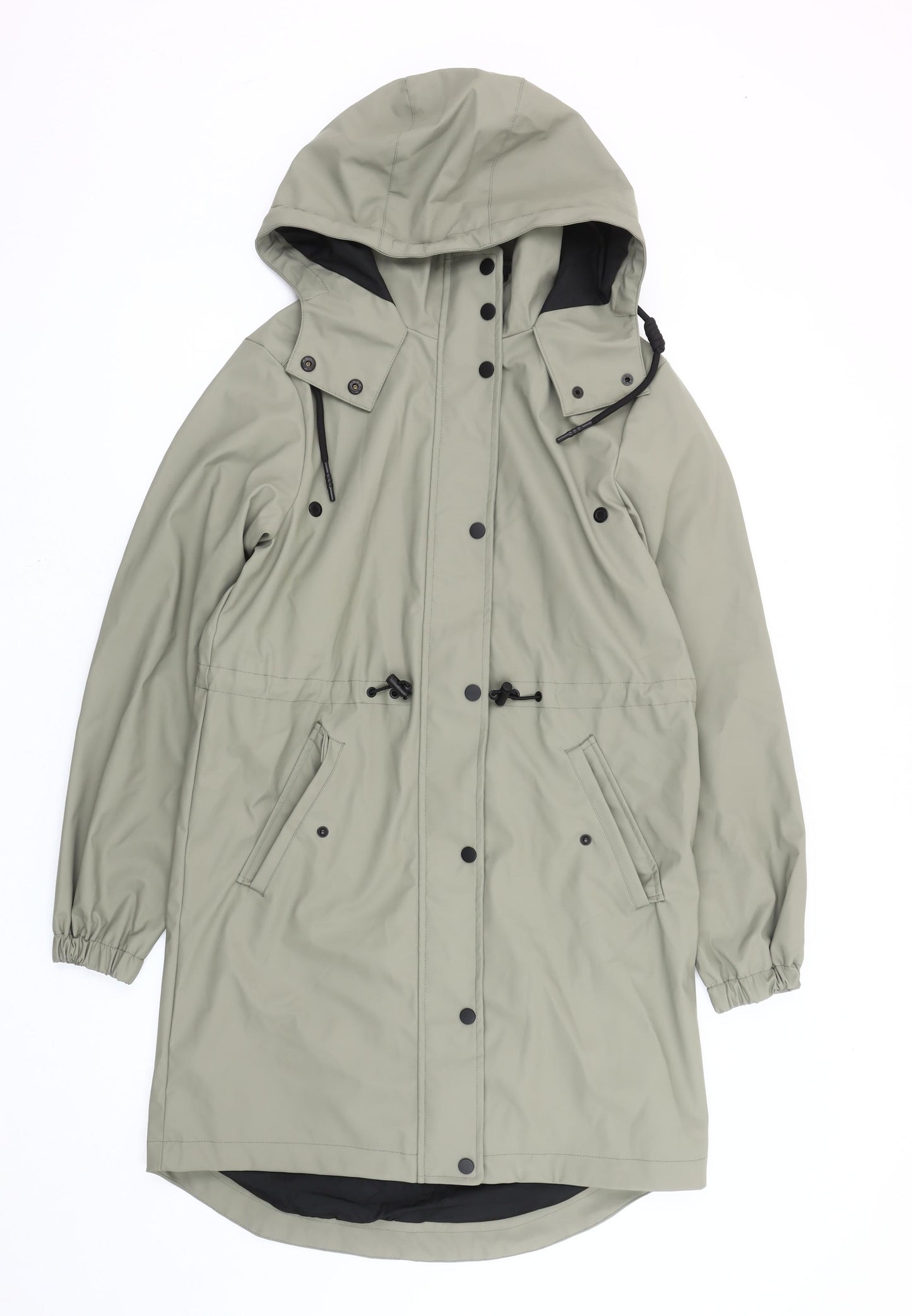 F&F Men's Green Waterproof Parka Jacket XS