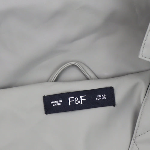 F&F Men's Green Waterproof Parka Jacket XS