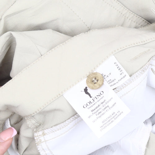 Golfino Beige Chino Shorts Unisex Size 40 New