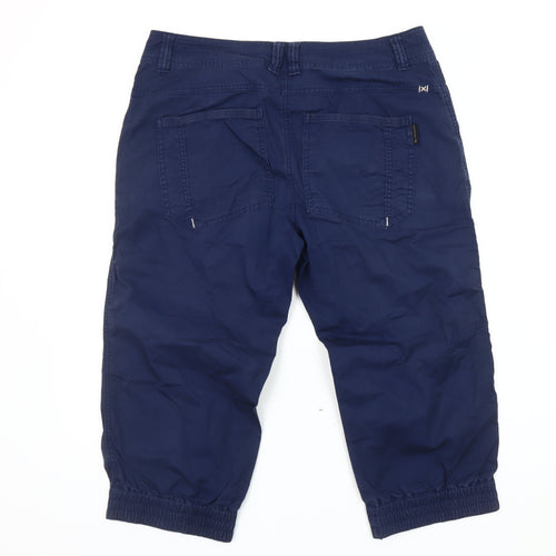 Decathlon Women's Blue Capri Cotton Trousers Size 14