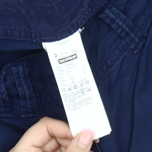 Decathlon Women's Blue Capri Cotton Trousers Size 14