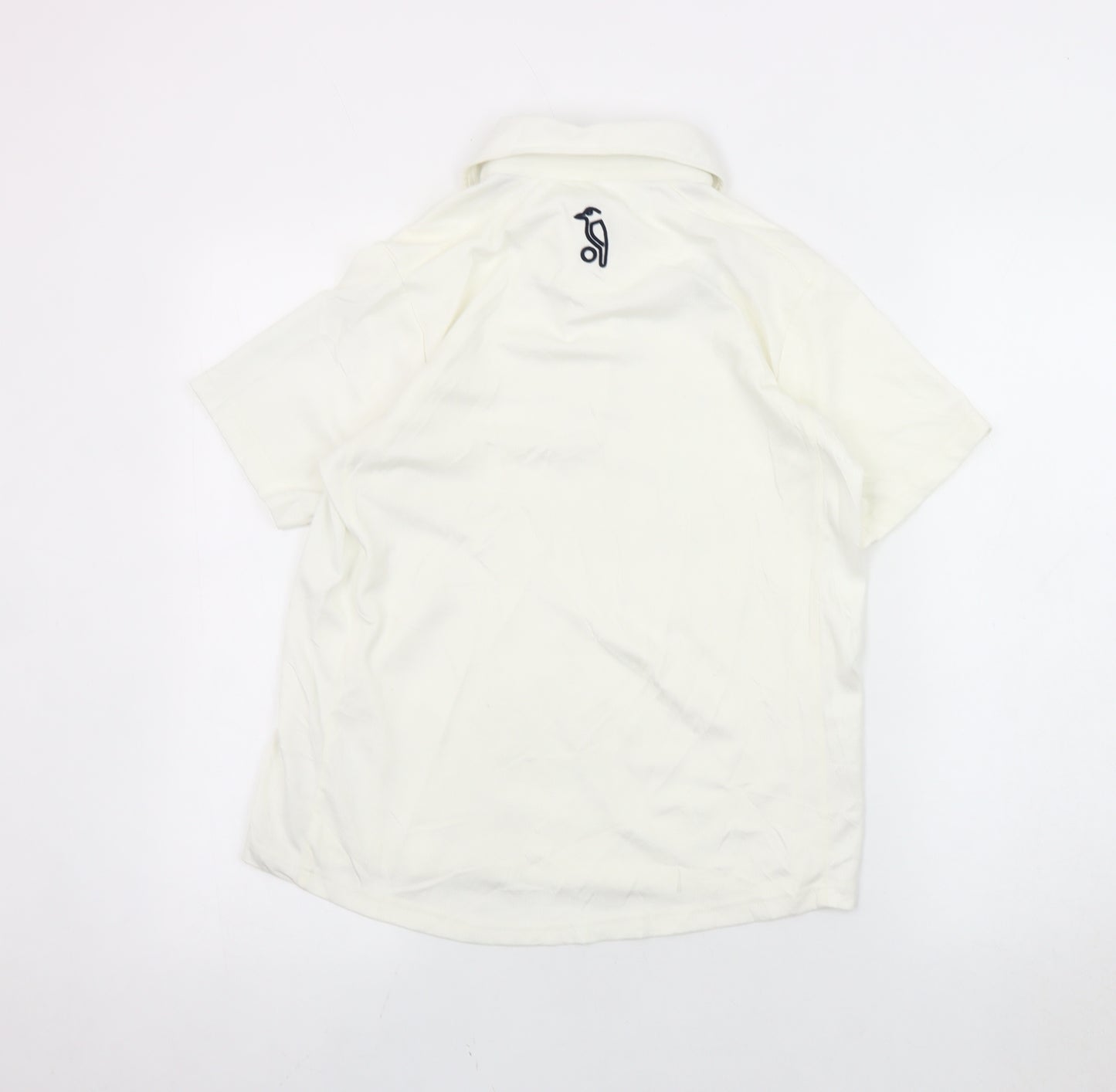 Kookaburra Women's White Polo Shirt, Size 14, Short Sleeve