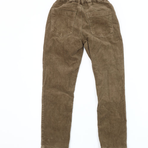 Next Boys Brown Corduroy Trousers 12 Years Elastic Waist