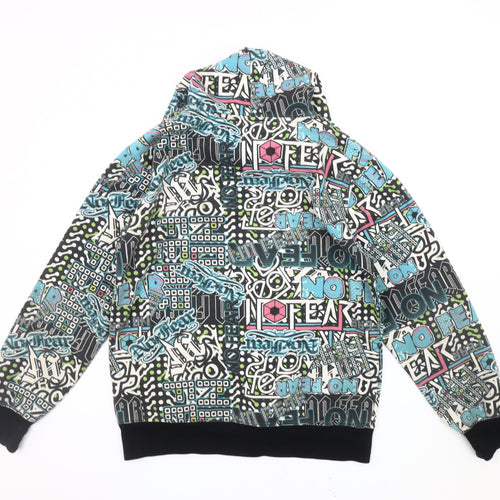 No Fear Men's Multicoloured Graphic Pullover Hoodie, Size L