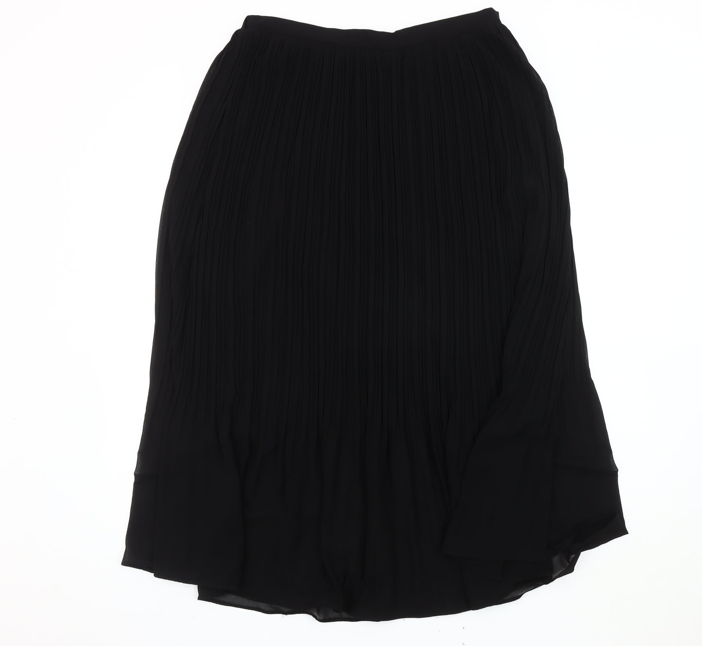 New Look Women's Black Pleated Midi Skirt, Size 14