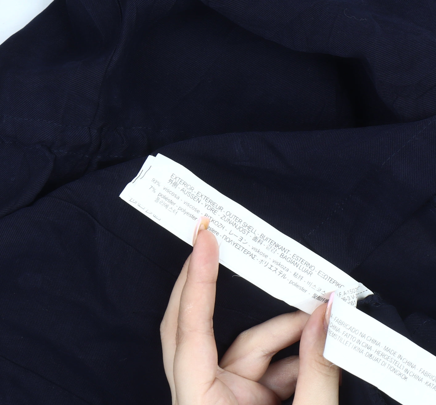 Zara Women's Blue M Basic Jacket with Zip Pockets