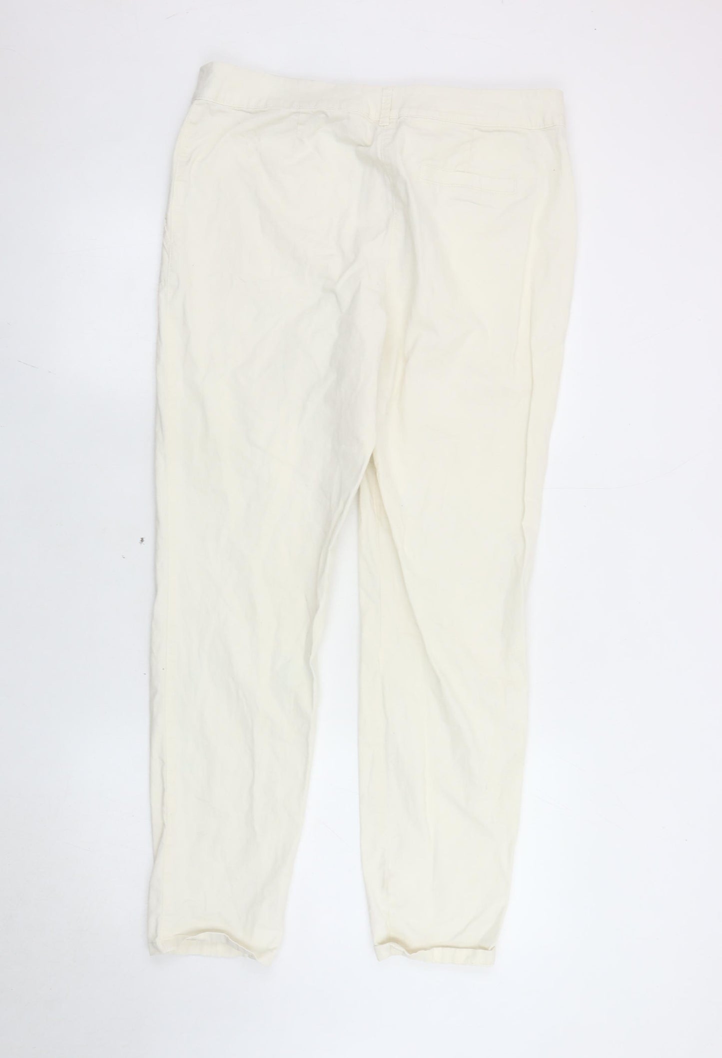 Tu Women's Ivory Straight Jeans Size 14