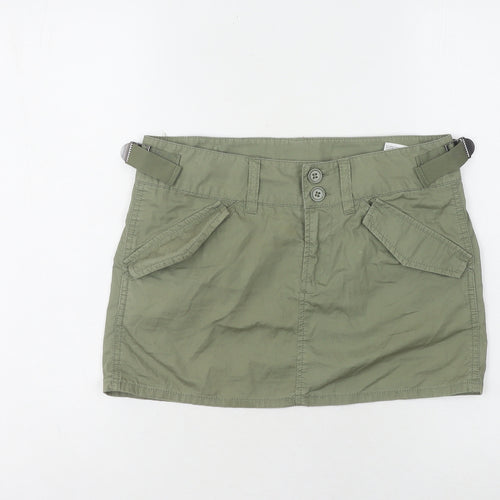 H&M Divided Women's Green Cargo Skirt, Size 8