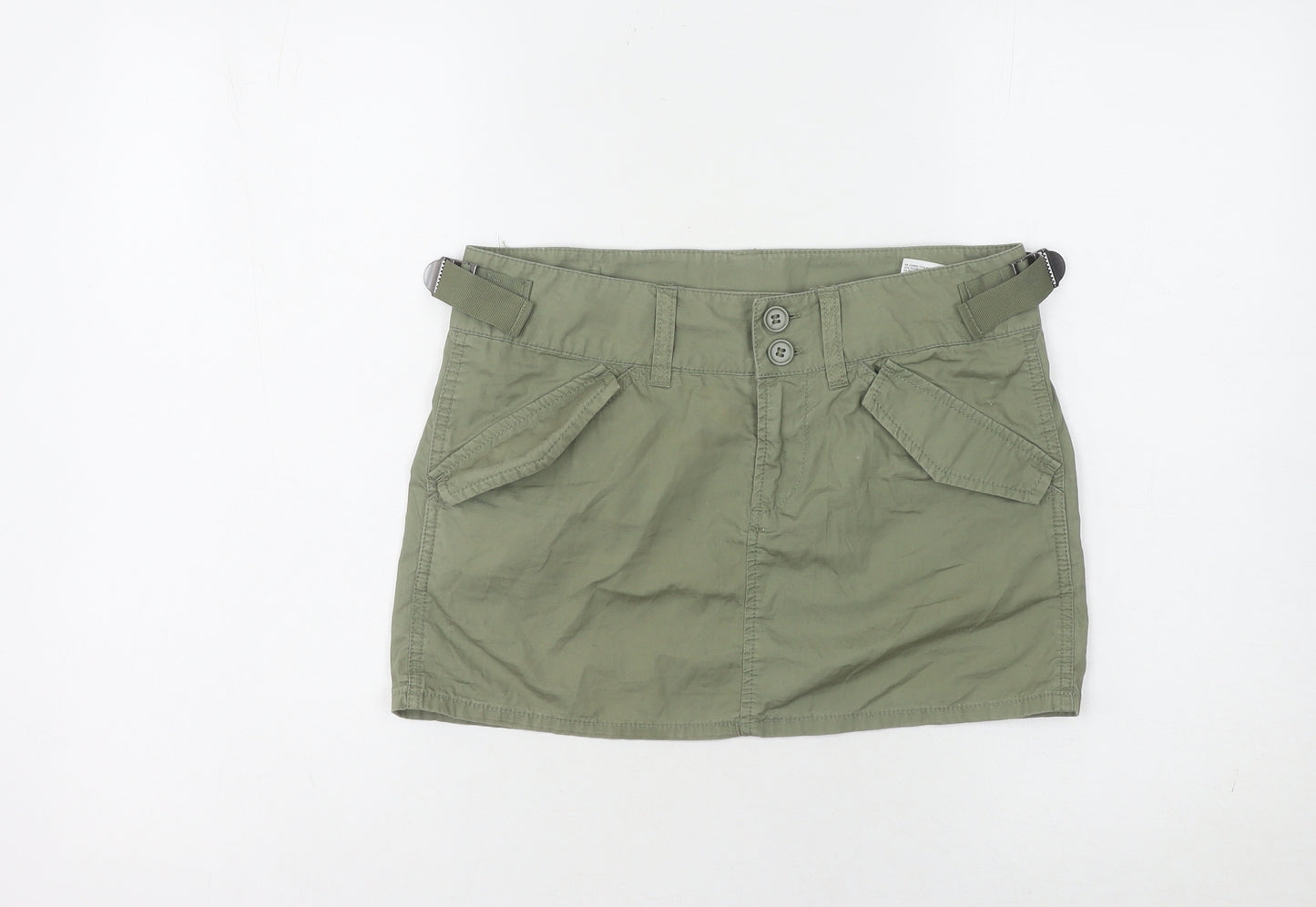 H&M Divided Women's Green Cargo Skirt, Size 8