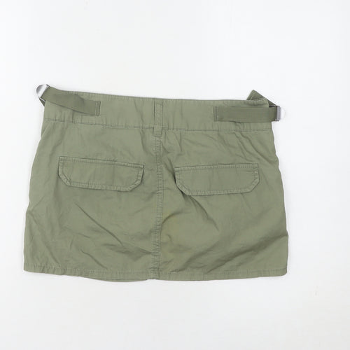 H&M Divided Women's Green Cargo Skirt, Size 8