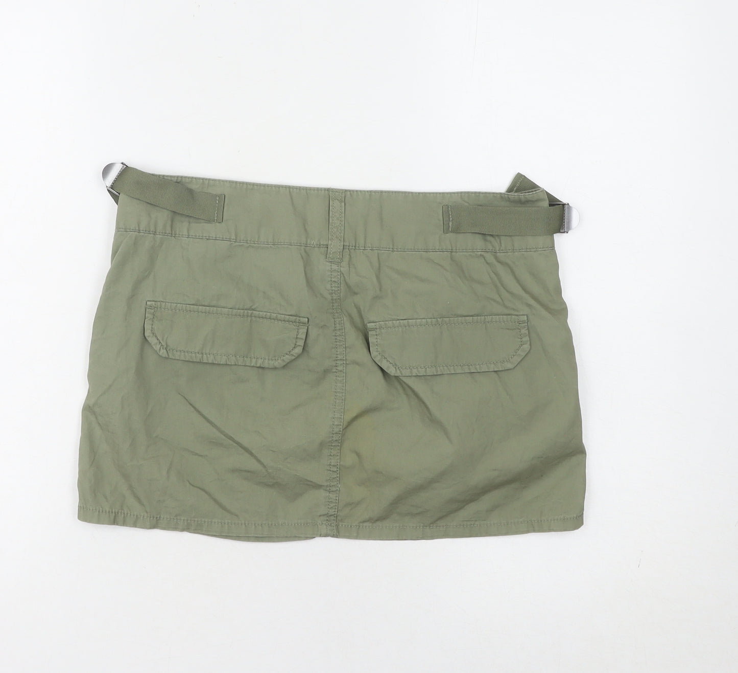 H&M Divided Women's Green Cargo Skirt, Size 8