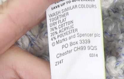 Marks and Spencer Womens Ivory Cable-Knit Pullover Jumper UK 10