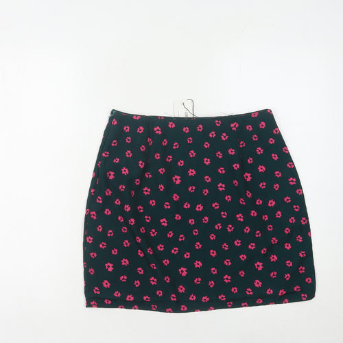 Boohoo Women's Multicoloured Floral Skirt Size 12