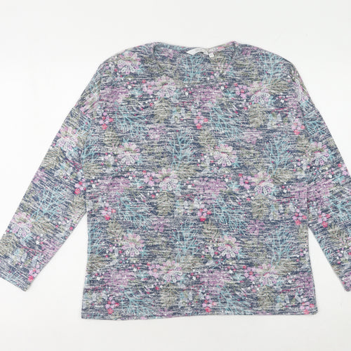 Isle Women's Multicoloured Floral Pullover Jumper Size 10