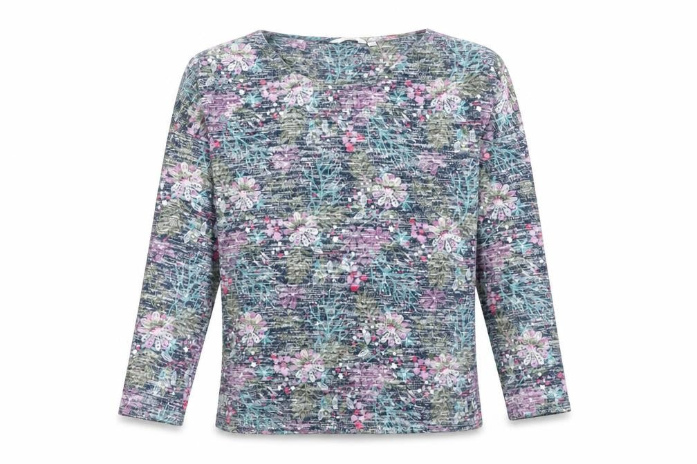 Front view of Isle Women's Multicoloured Floral jumper, size 10