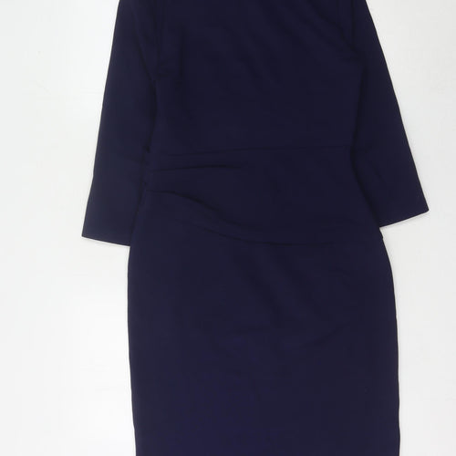 Diane von Furstenberg Women's Blue Sheath Dress Size 8