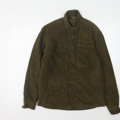 ASOS Men's Green Corduroy Basic Jacket Size 2XS