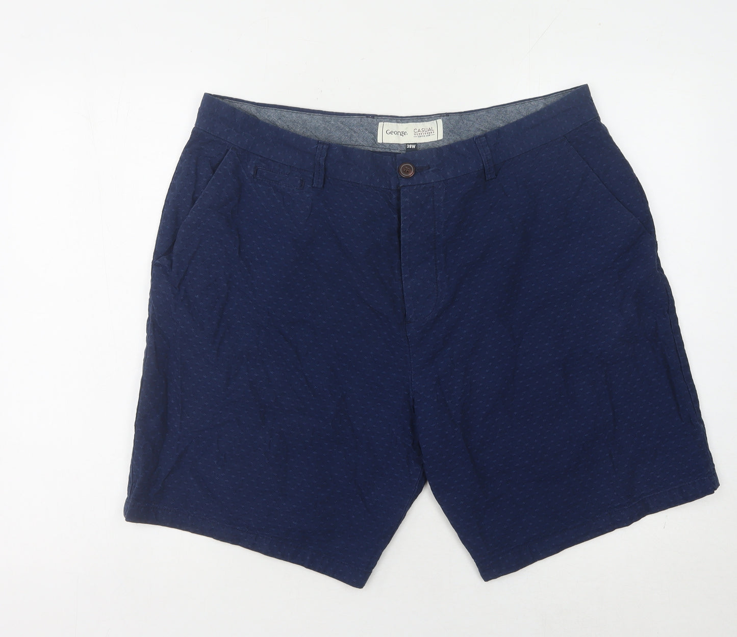 George Men's Blue Chino Shorts size 38