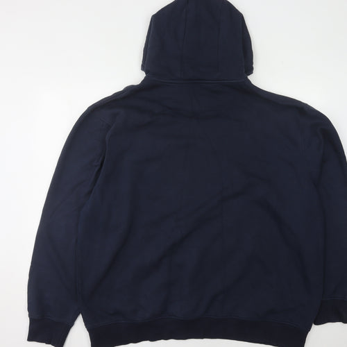 George Men's Blue 3XL Pullover Hoodie with Logo