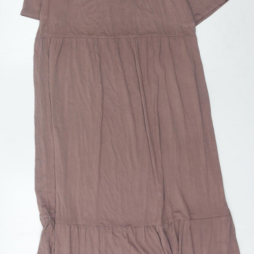 ASOS Women Brown Shift Dress Size 10