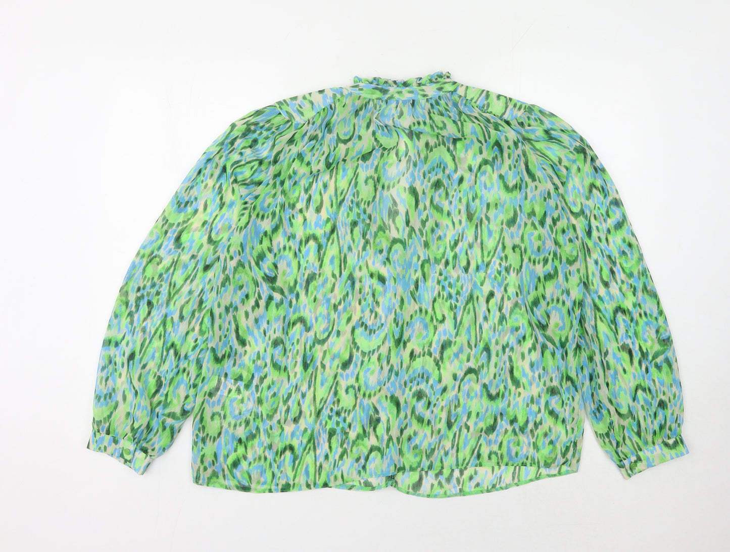 Matalan Women's Green Animal Print Blouse Size 12