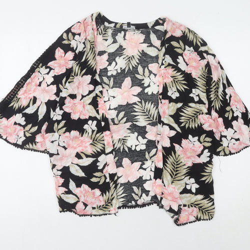 New Look Women's Floral Kimono, Size 8, Multicoloured