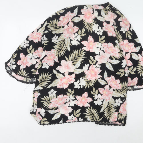 New Look Women's Floral Kimono, Size 8, Multicoloured