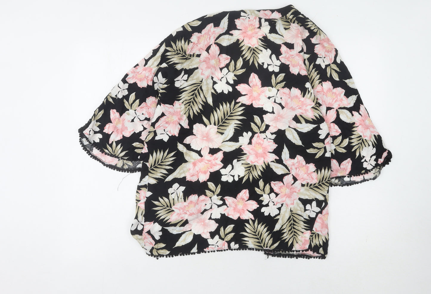 New Look Women's Floral Kimono, Size 8, Multicoloured