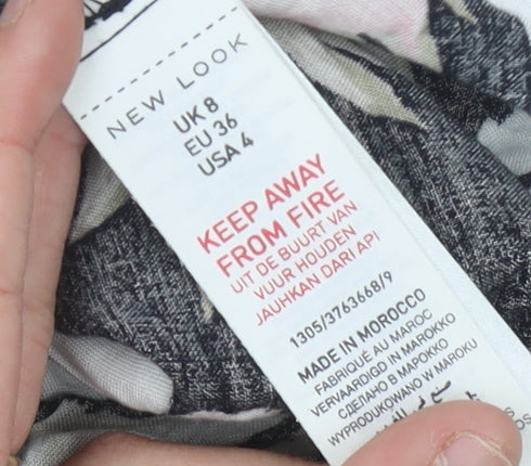 New Look Women's Floral Kimono, Size 8, Multicoloured