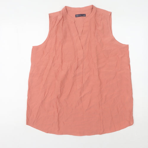 Marks and Spencer Women's Pink Sleeveless Top Size 14