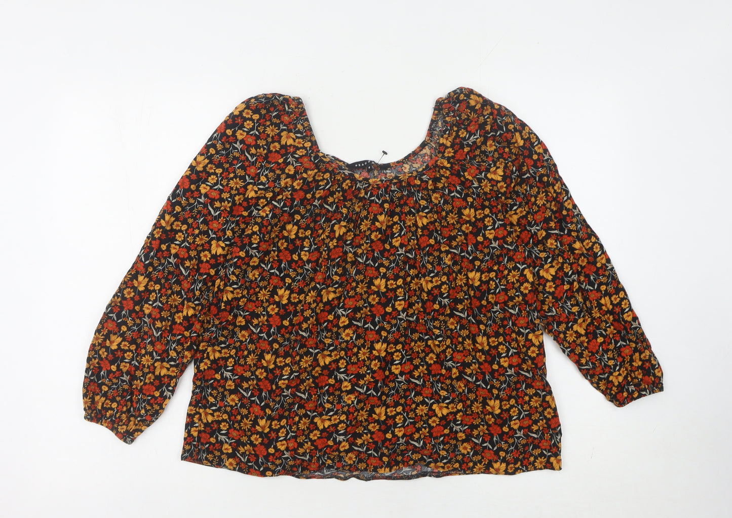 Peacocks Women's Multicoloured Floral Blouse Size 8