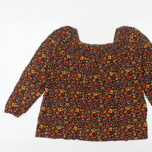 Peacocks Women's Multicoloured Floral Blouse Size 8