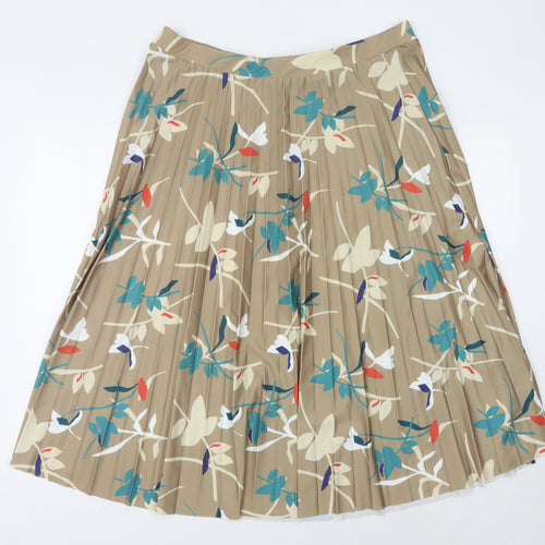 Marks and Spencer Women's 18 Multicoloured Pleated Skirt