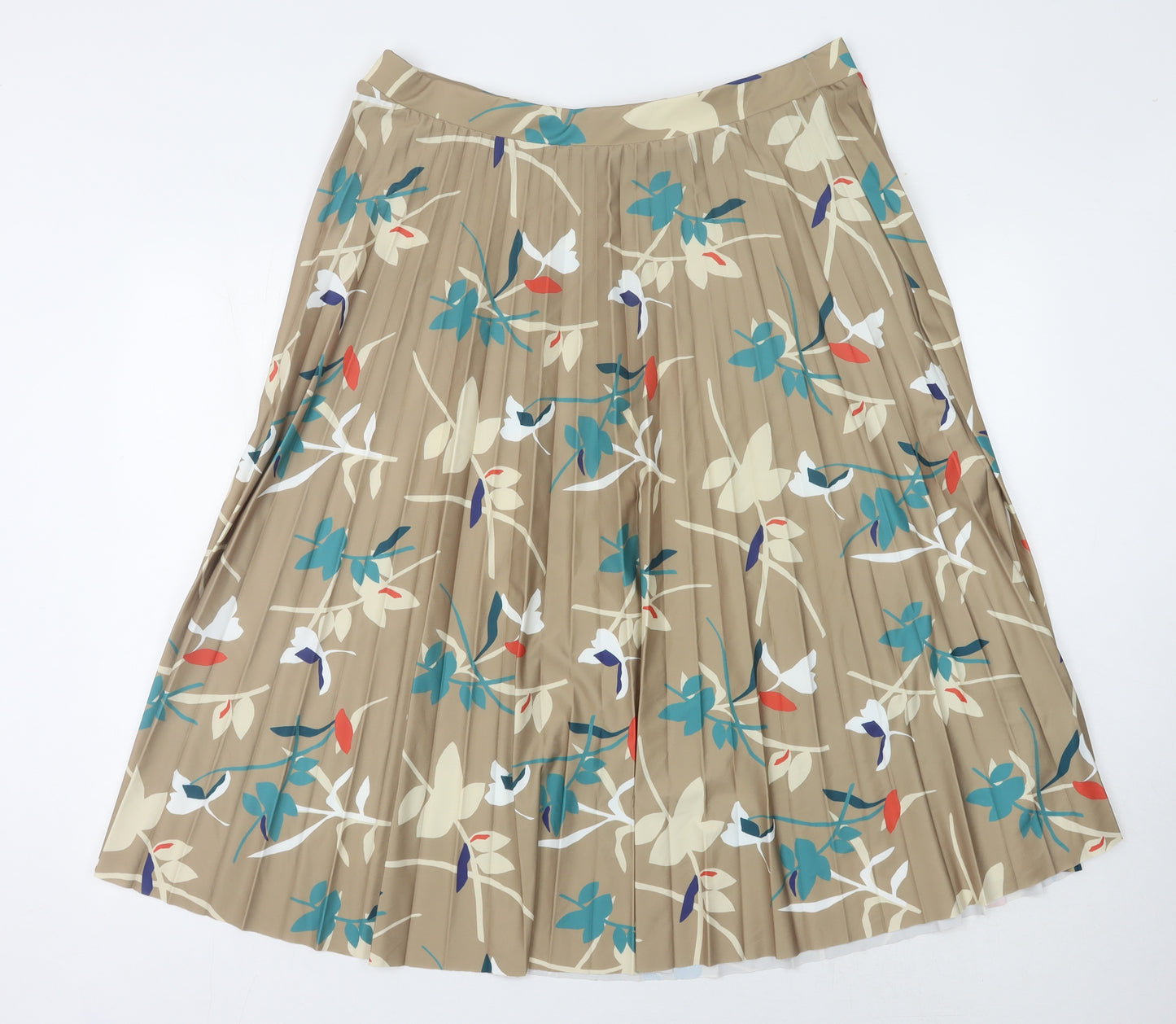 Marks and Spencer Women's 18 Multicoloured Pleated Skirt