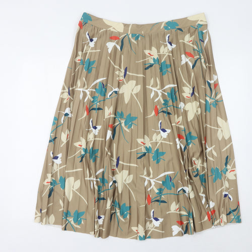 Marks and Spencer Women's 18 Multicoloured Pleated Skirt