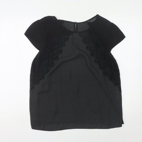 Dorothy Perkins Women’s Black Polka Dot Lace Blouse UK18