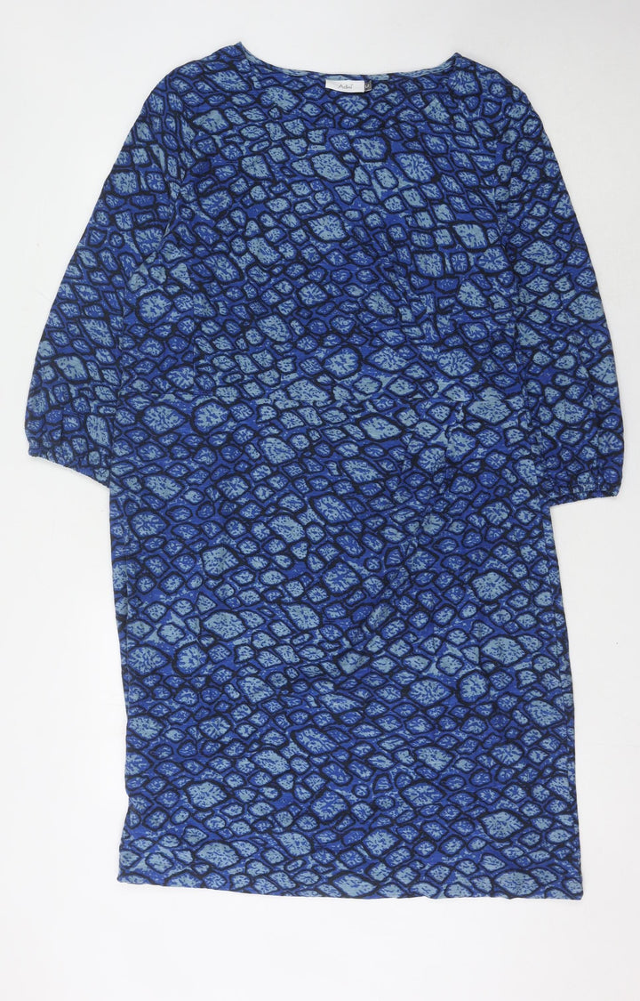 Adini Women's Blue Dress L Cotton