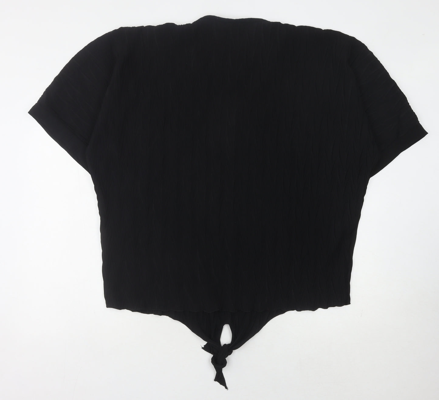 Studio Retail Womens Black V-Neck Top Size 18