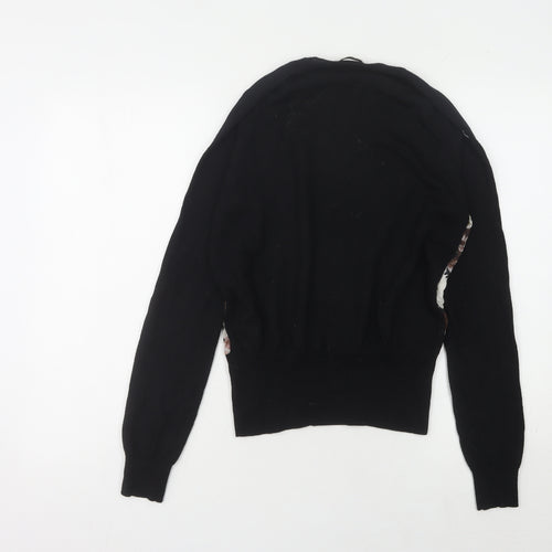 Emma Cook Women's Black Floral Jumper Size 10