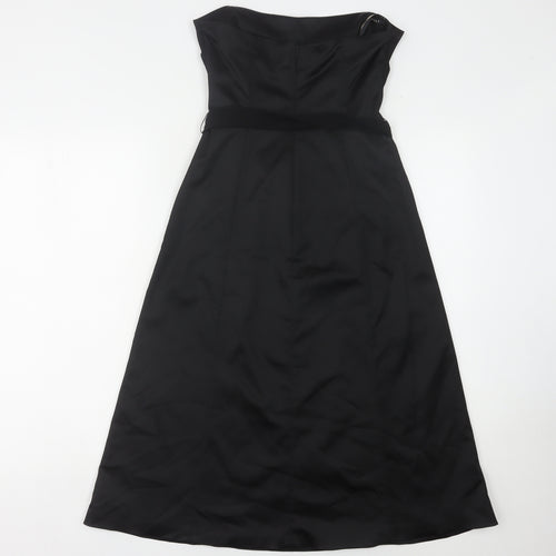 Coast Women's Size 8 Black Strapless Formal Gown