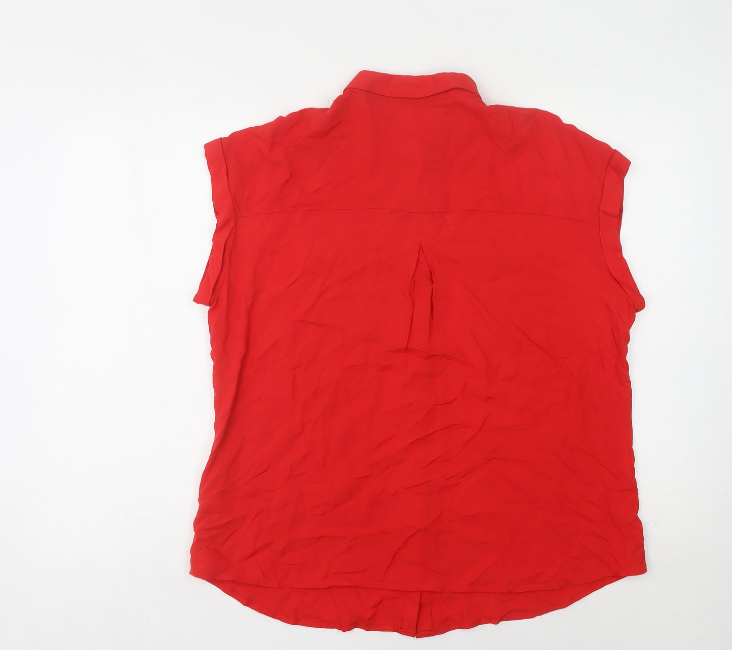 Peacocks Red Button-Up Women's Blouse Size 14