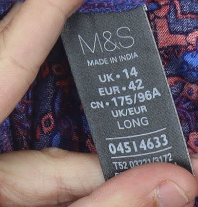 Marks and Spencer Women's Multicoloured Maxi Dress Size 14